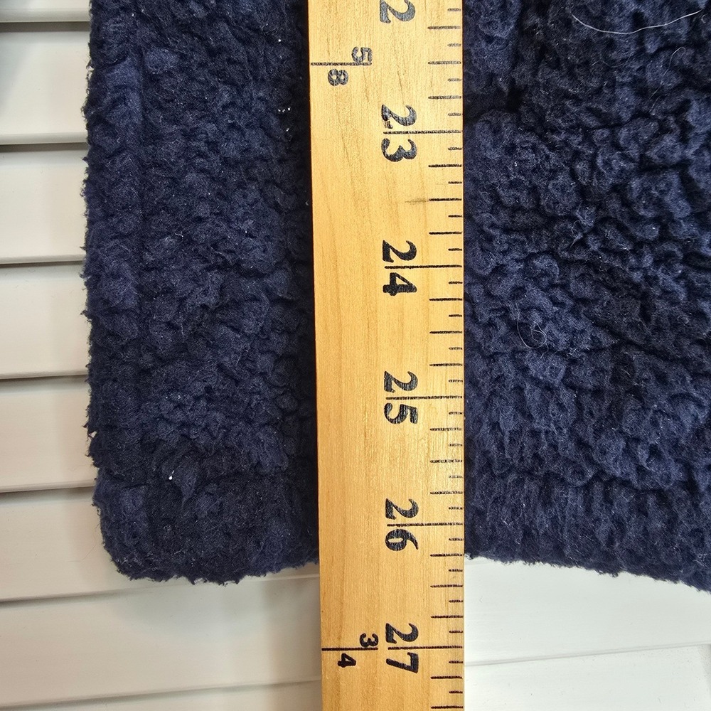 COLUMBIA Women's Big Timber Peak Sherpa Jacket Sz Large Navy Geo Fleece Outdoors - Picture 10 of 10